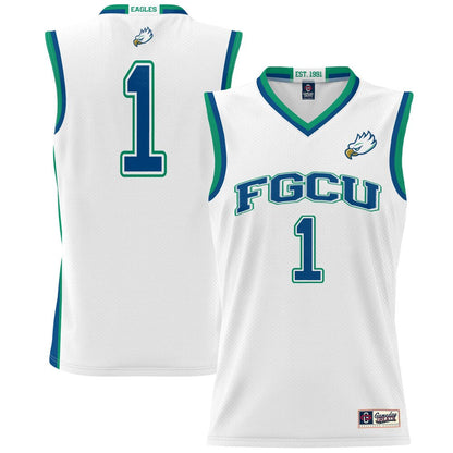 Gameday Greats White 1 Florida Gulf Coast Eagles Lightweight Basketball Jersey - retro stitched basketball jersey for Gameday Greats fans