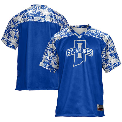 Gameday Greats Royal Indiana State Sycamores Football Jersey - retro stitched football jersey for Gameday Greats fans