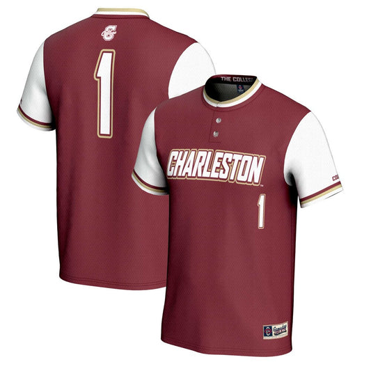 Gameday Greats 1 Maroon Charleston Cougars Lightweight Softball Jersey - retro stitched jersey jersey for Gameday Greats fans