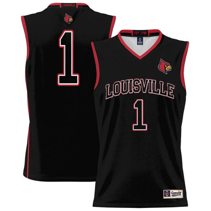Gameday Greats 1 Black Louisville Cardinals Lightweight Basketball Jersey - retro stitched basketball jersey for Gameday Greats fans