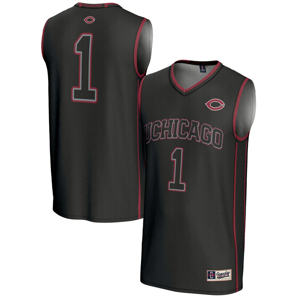 Gameday Greats 1 Black Uchicago Maroons Lightweight Basketball Jersey - retro stitched basketball jersey for Gameday Greats fans