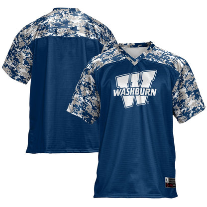 Gameday Greats Blue Washburn Ichabods Football Jersey - retro stitched football jersey for Gameday Greats fans