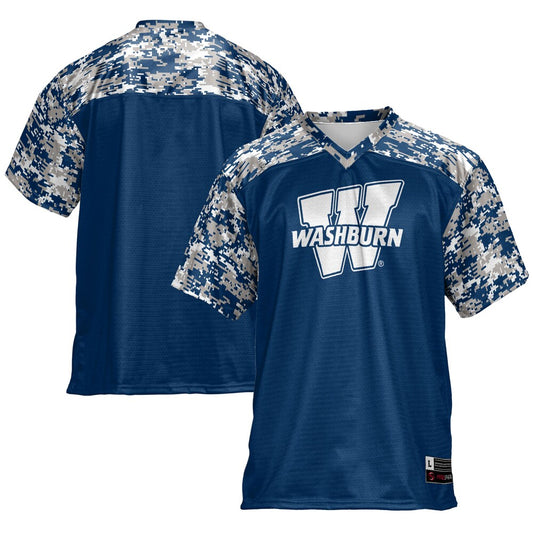Gameday Greats Blue Washburn Ichabods Football Jersey - retro stitched football jersey for Gameday Greats fans