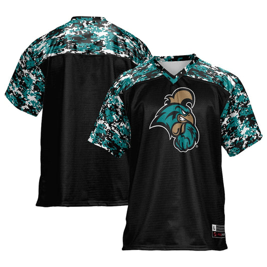 Gameday Greats Black Coastal Carolina Chanticleers Football Jersey - retro stitched football jersey for Gameday Greats fans