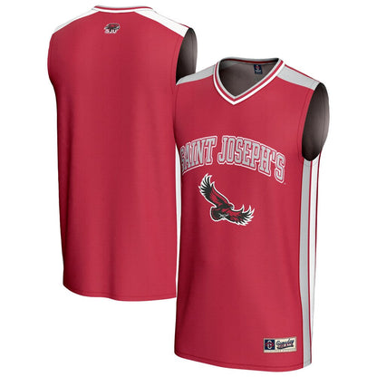 Gameday Greats Crimson Saint Josephs Hawks Spirit Basketball Jersey - retro stitched basketball jersey for Gameday Greats fans