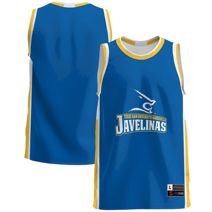 Gameday Greats Blue Texas Am Kingsville Javelinas Lightweight Basketball Jersey - retro stitched basketball jersey for Gameday Greats fans