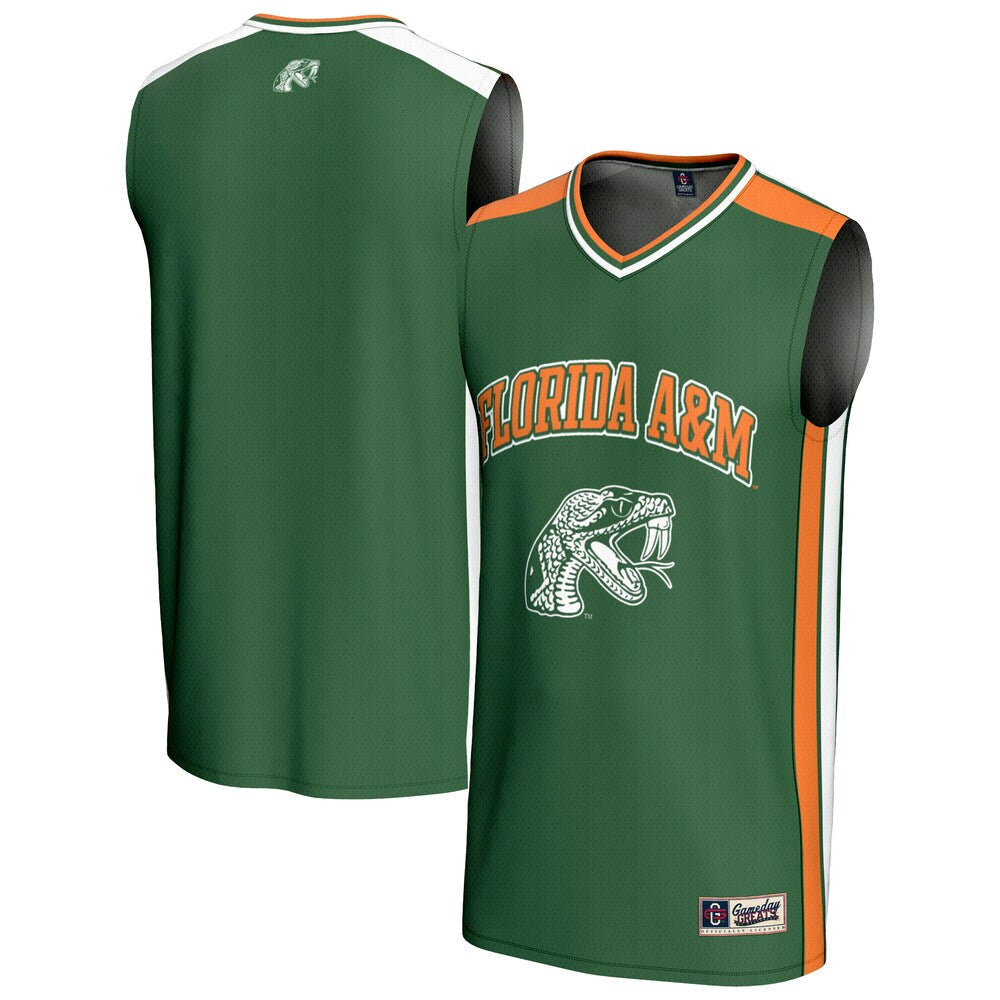 Gameday Greats Green Florida Am Rattlers Spirit Basketball Jersey - retro stitched basketball jersey for Gameday Greats fans