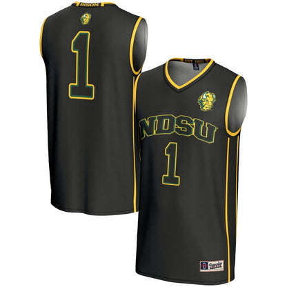 Gameday Greats 1 Black Ndsu Bison Lightweight Basketball Jersey - retro stitched basketball jersey for Gameday Greats fans