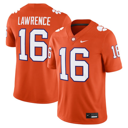 Trevor Lawrence Orange Clemson Tigers Alumni Game Jersey - retro stitched jersey jersey for Trevor Lawrence fans