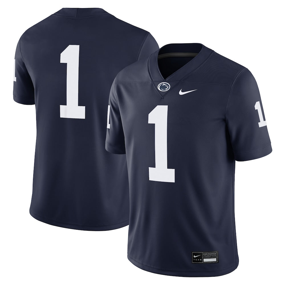 1 Navy Penn State Nittany Lions Game Jersey - retro stitched jersey jersey for 1 Navy fans