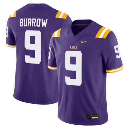 Joe Burrow Purple Lsu Tigersalumni Game Jersey - retro stitched jersey jersey for Joe Burrow fans