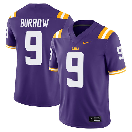 Joe Burrow Purple Lsu Tigersalumni Game Jersey - retro stitched jersey jersey for Joe Burrow fans