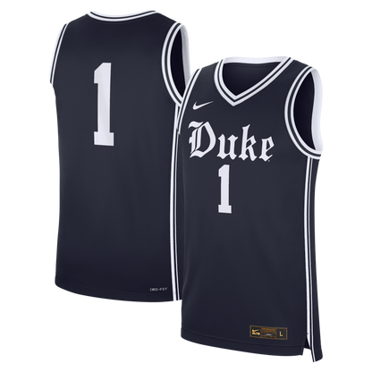 1 Gray Duke Blue Devils Alternate Replica Basketball Jersey - retro stitched basketball jersey for 1 Gray fans