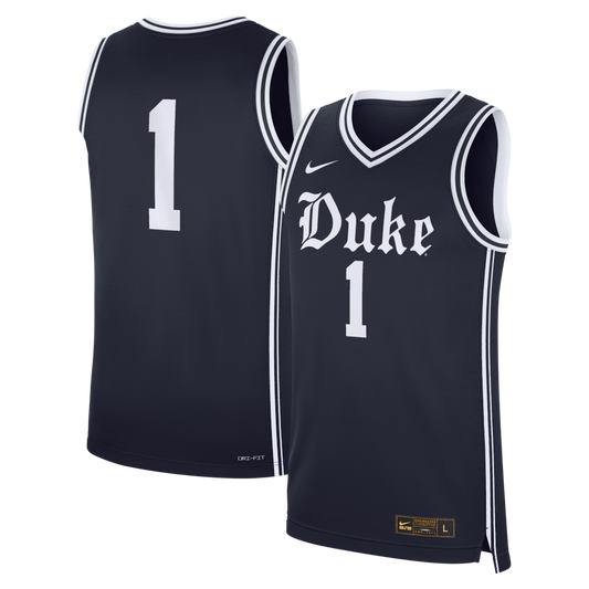 1 Gray Duke Blue Devils Alternate Replica Basketball Jersey - retro stitched basketball jersey for 1 Gray fans