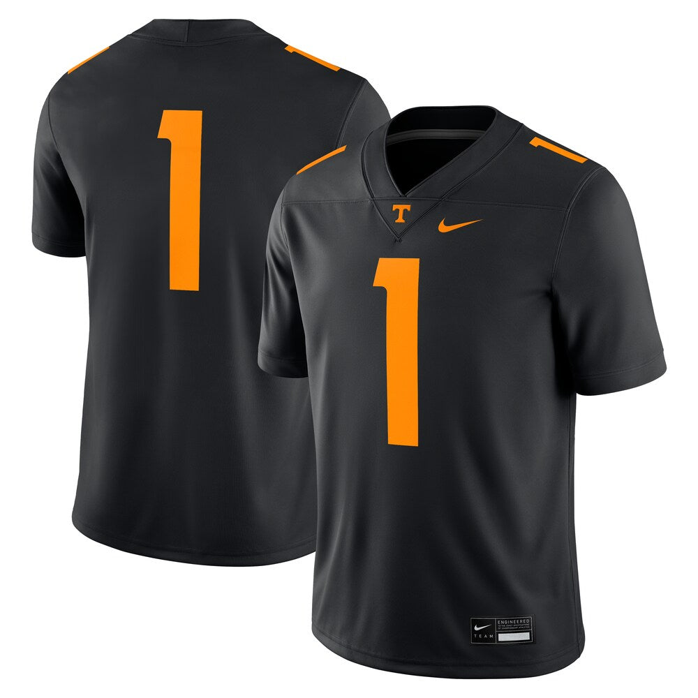 Black Tennessee Volunteers Alternate Game Jersey - retro stitched jersey jersey for Black Tennessee fans