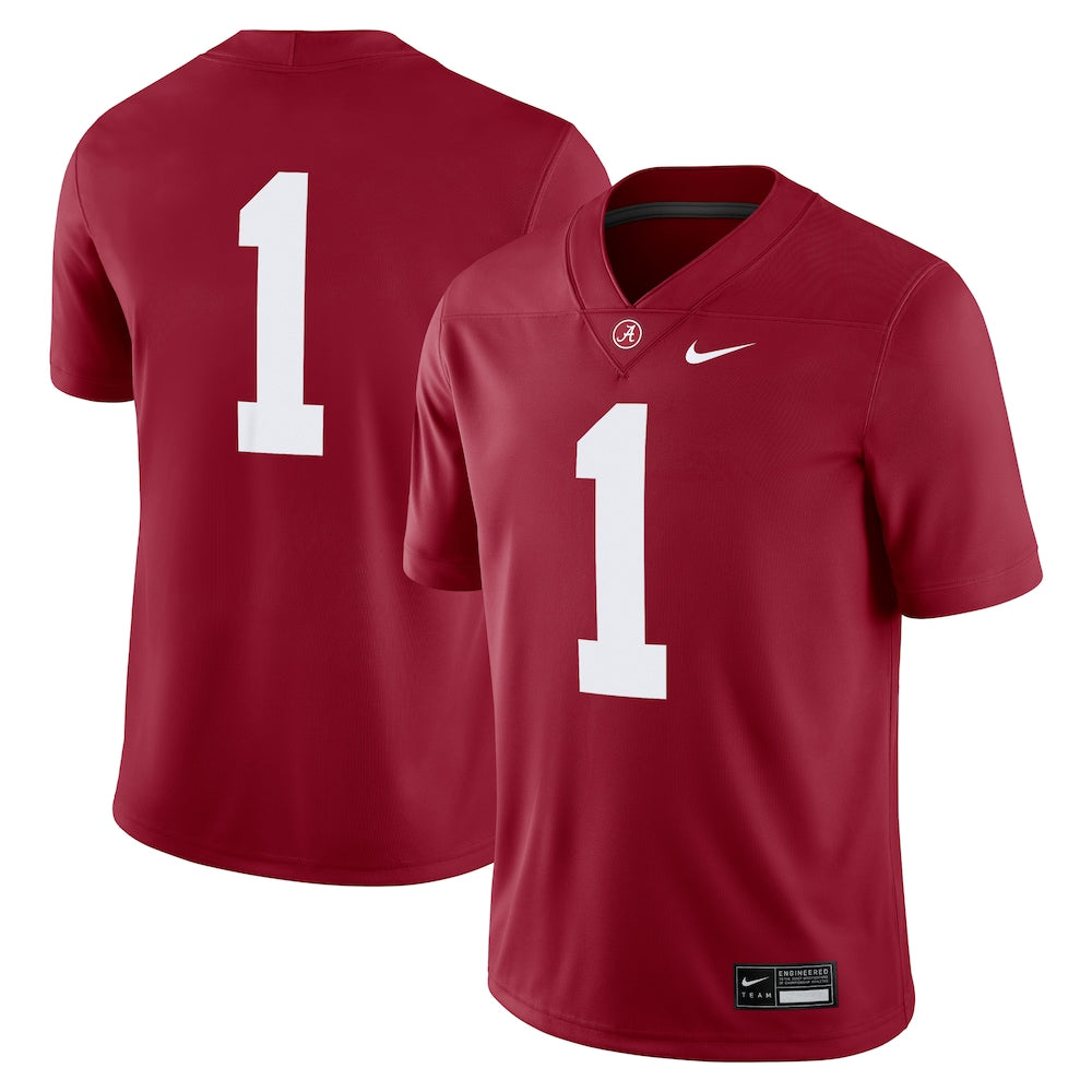1 Crimson Alabama Crimson Tide Game Jersey - retro stitched jersey jersey for 1 Crimson fans