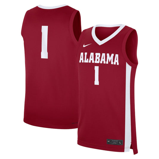1 Crimson Alabama Crimson Tide Road Replica Jersey - retro stitched jersey jersey for 1 Crimson fans