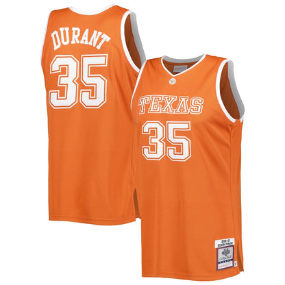 Kevin Durant Burnt Orange Texas Longhorns 200607 Throwback Jersey - retro stitched jersey jersey for Kevin Durant fans