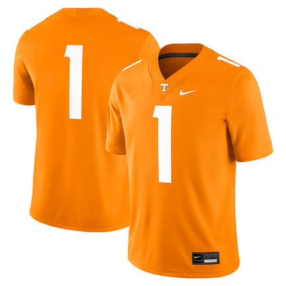 1 Tennessee Orange Tennessee Volunteers Game Jersey - retro stitched jersey jersey for 1 Tennessee fans