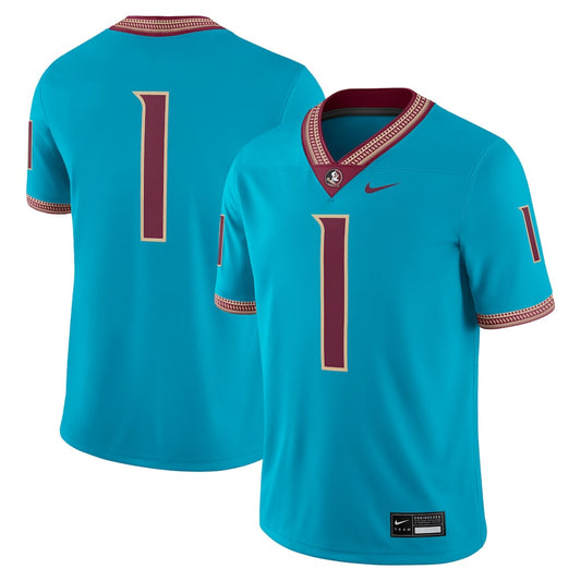 Turquoise Florida State Seminoles Alternate Game Jersey - retro stitched jersey jersey for Turquoise Florida fans