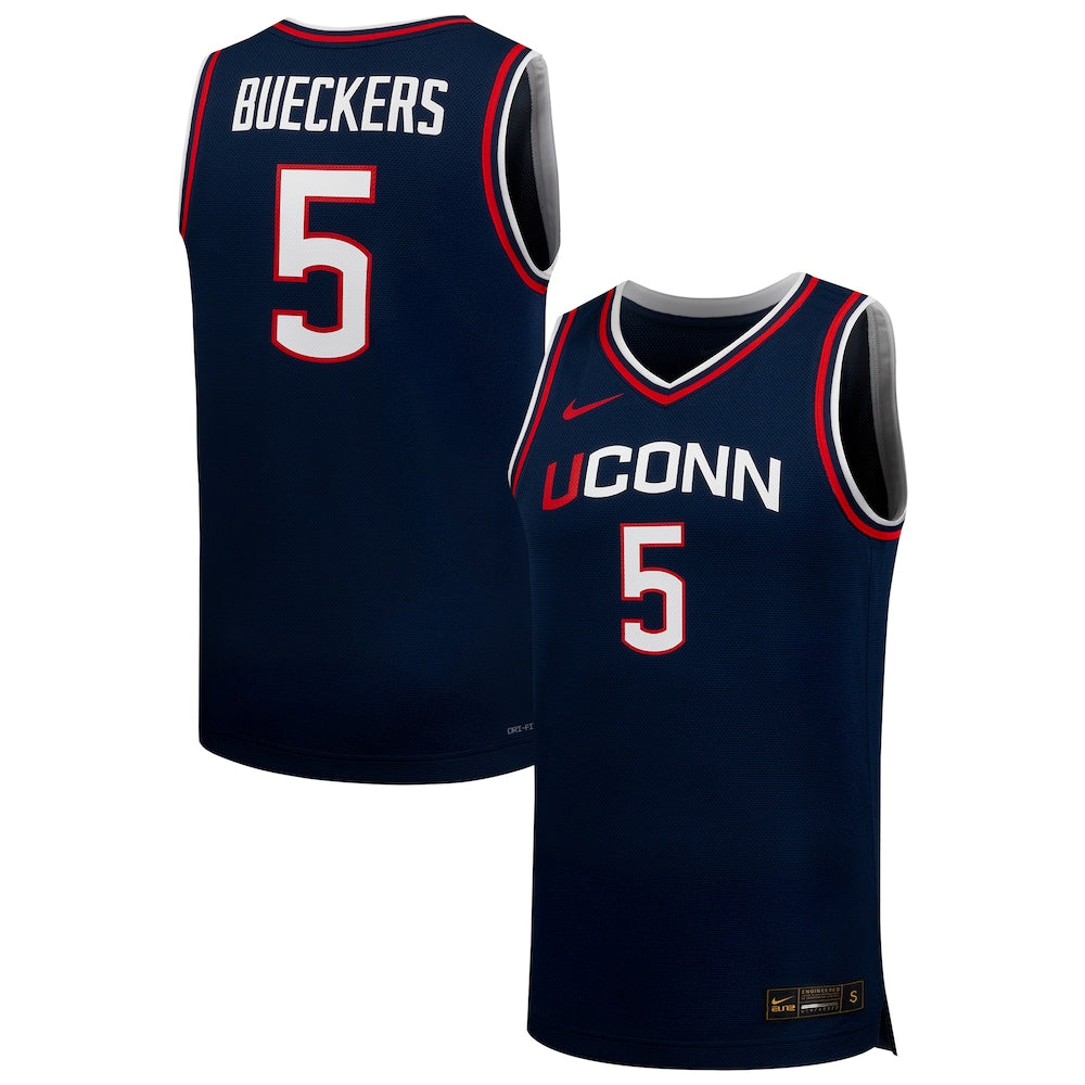Paige Bueckers Navy Uconn Huskies Dri Fit Replica Basketball Jersey - retro stitched basketball jersey for Paige Bueckers fans
