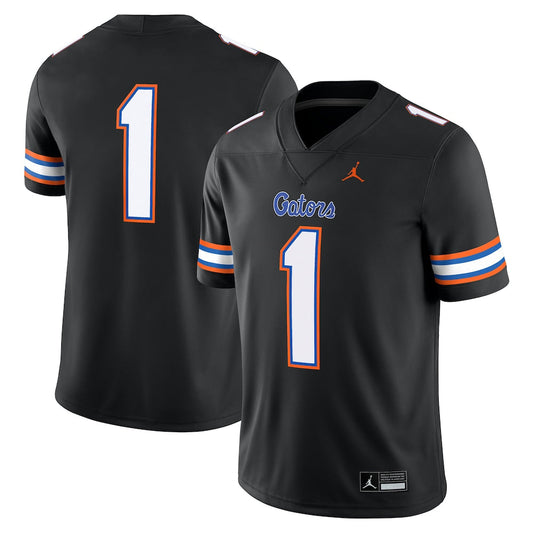 Jordan Brand 1 Black Florida Gators Alternate Game Jersey - retro stitched jersey jersey for Jordan Brand fans