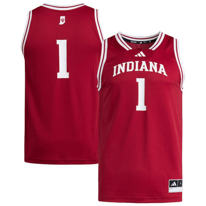1 Crimson Indiana Hoosiers Replica Swingman Jersey - retro stitched jersey jersey for 1 Crimson fans