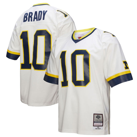 Tom Brady White Michigan Wolverines 1999 Legacy Jersey - retro stitched jersey jersey for Tom Brady fans