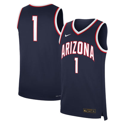 1 Navy Arizona Wildcats Road Replica Jersey - retro stitched jersey jersey for 1 Navy fans
