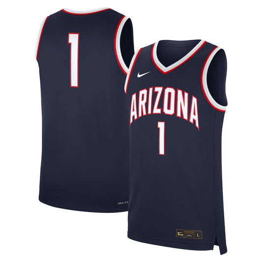 1 Navy Arizona Wildcats Road Replica Jersey - retro stitched jersey jersey for 1 Navy fans