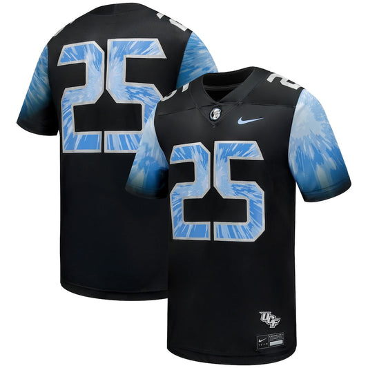 25 Black Ucf Knights 2025 Space Game Football Game Jersey - retro stitched football jersey for 25 Black fans