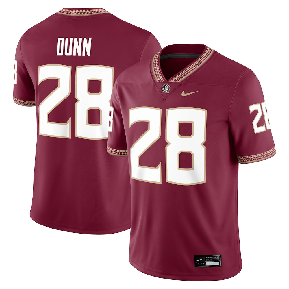 Warrick Dunn Garnet Florida State Seminoles Alumni Game Jersey - retro stitched jersey jersey for Warrick Dunn fans