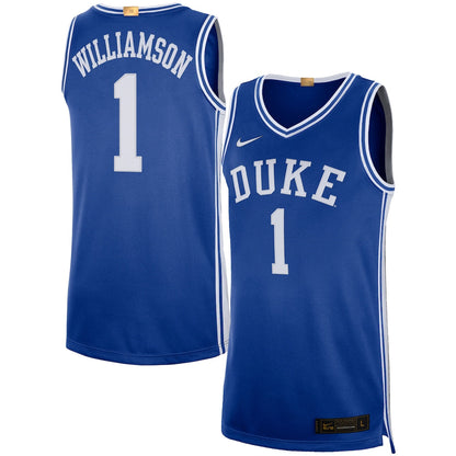 Zion Williamson Royal Duke Blue Devils Alumni Player Limited Basketball Jersey - retro stitched basketball jersey for Zion Williamson fans