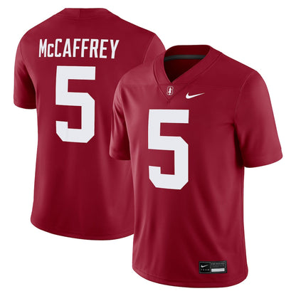 Christian Mccaffrey 5 Cardinal Stanford Cardinal Alumni Player Game Jersey - retro stitched jersey jersey for Christian Mccaffrey fans