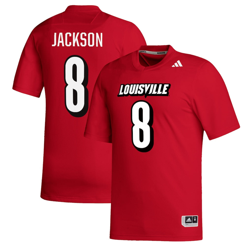 Lamar Jackson Red Louisville Cardinals Replica Football Alumni Jersey - retro stitched football jersey for Lamar Jackson fans