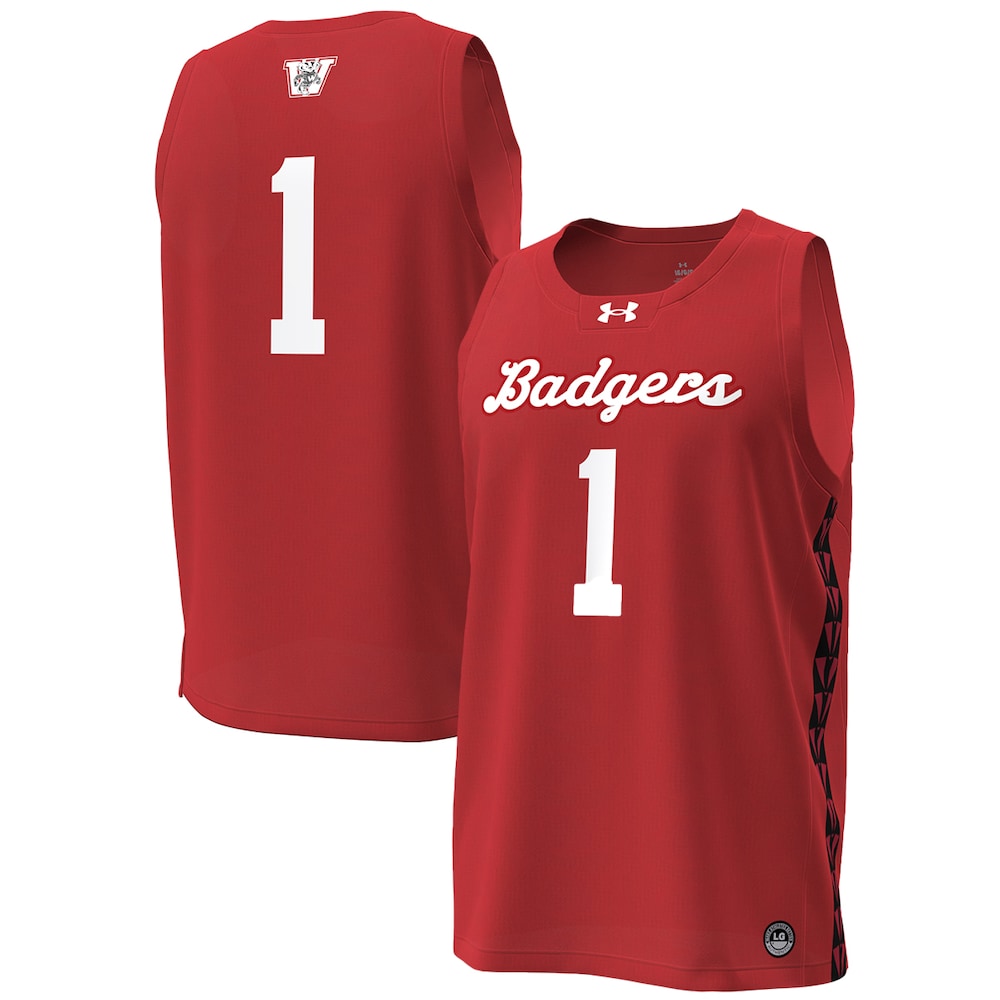1 Red Wisconsin Badgers Special Game Replica Basketball Jersey - retro stitched basketball jersey for 1 Red fans
