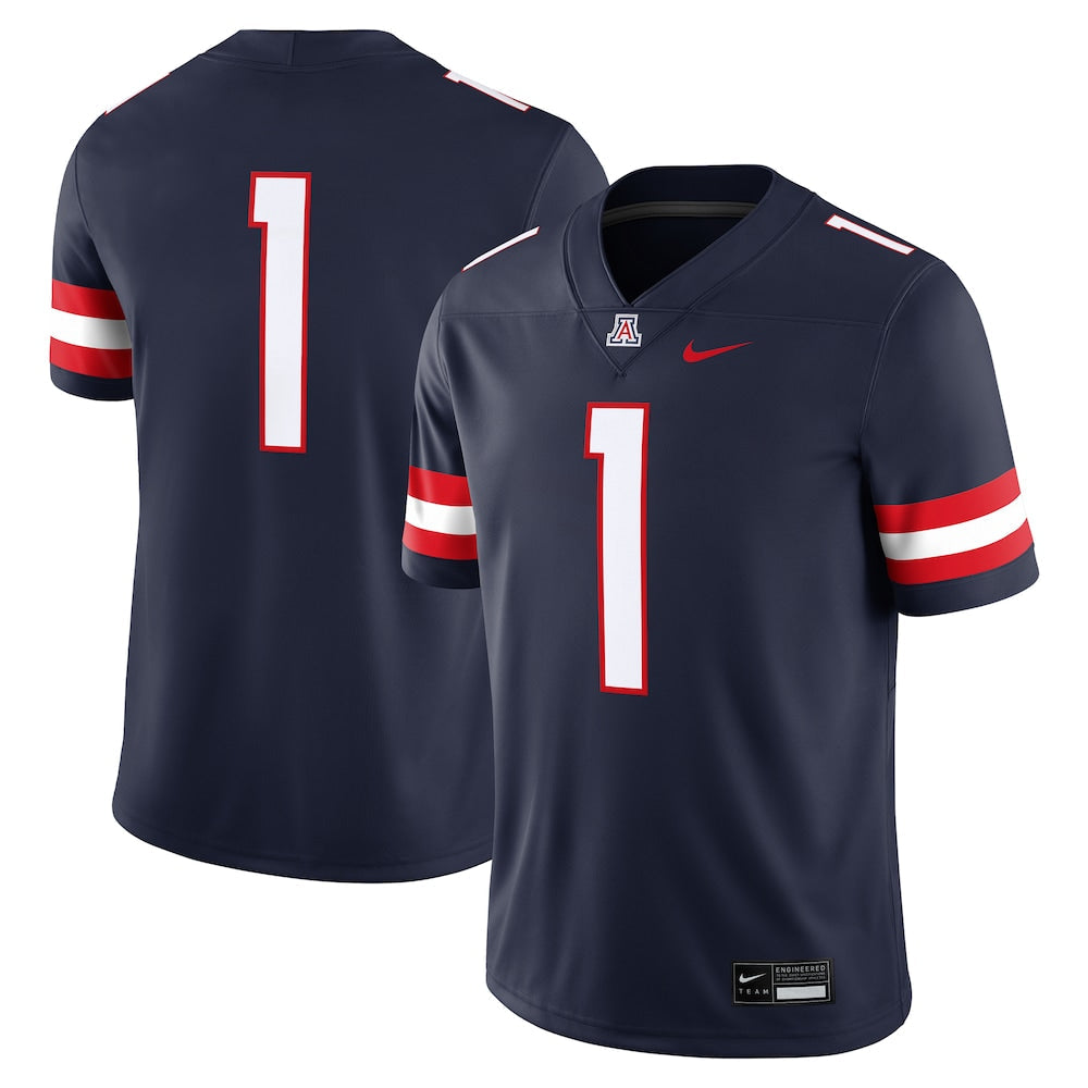 1 Navy Arizona Wildcats Game Jersey - retro stitched jersey jersey for 1 Navy fans