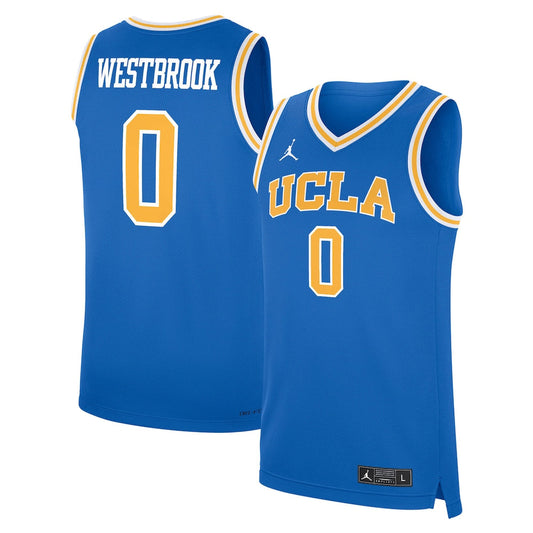� R. Westbrook Blue UCLA Performance Replica Basketball Jersey rtj college 110