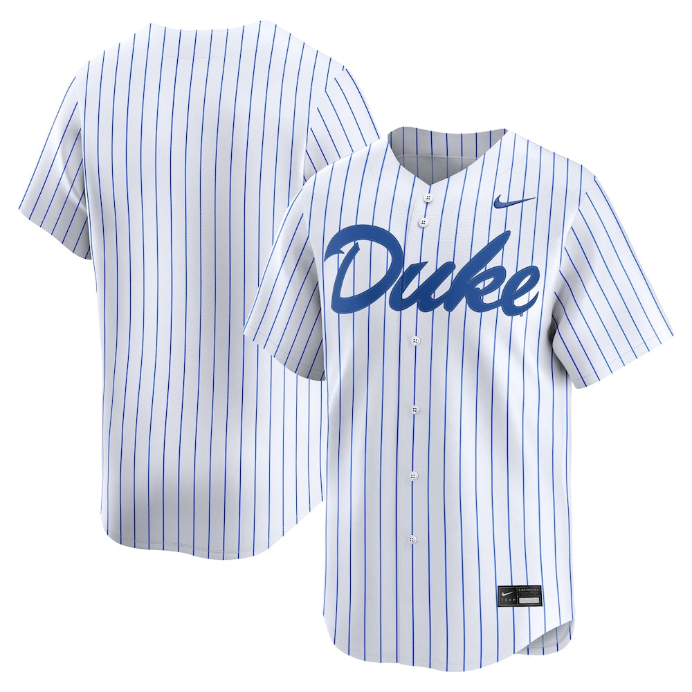 White Duke Blue Devils College Baseball Limited Jersey - retro stitched baseball jersey for White Duke fans