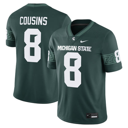 Kirk Cousins Green Michigan State Spartans Alumni Game Jersey - retro stitched jersey jersey for Kirk Cousins fans