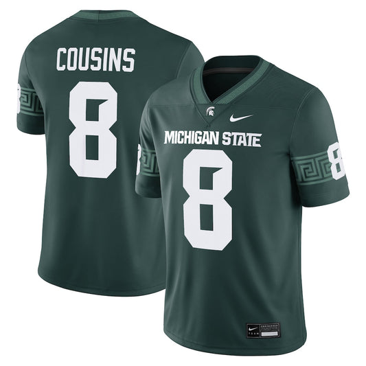 Kirk Cousins Green Michigan State Spartans Alumni Game Jersey - retro stitched jersey jersey for Kirk Cousins fans