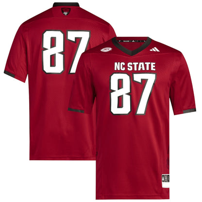 87 Red Nc State Wolfpack Premier Jersey - retro stitched jersey jersey for 87 Red fans