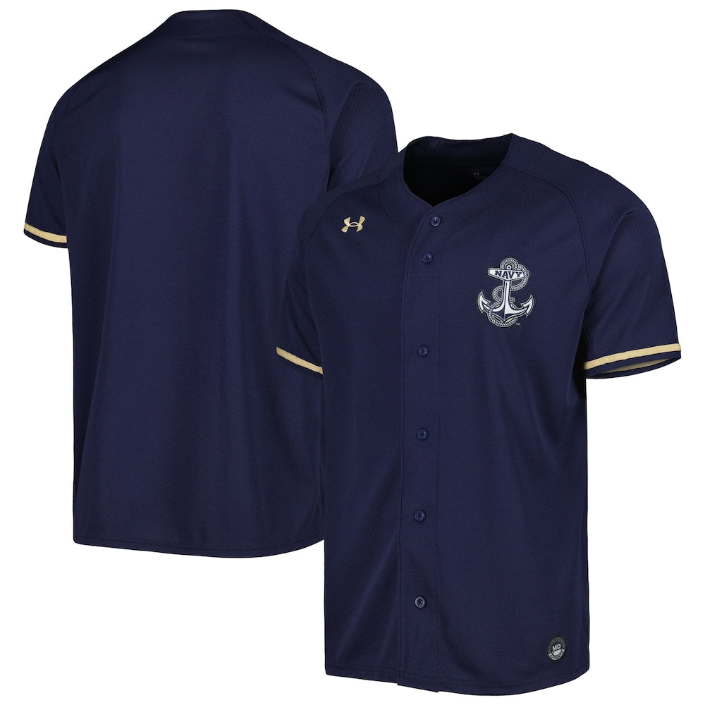 Navy Navy Midshipmen Replica Baseball Jersey - retro stitched baseball jersey for Navy Navy fans