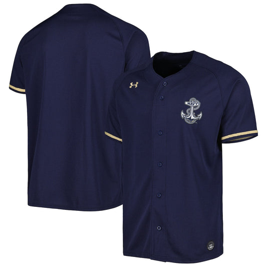 Navy Navy Midshipmen Replica Baseball Jersey - retro stitched baseball jersey for Navy Navy fans