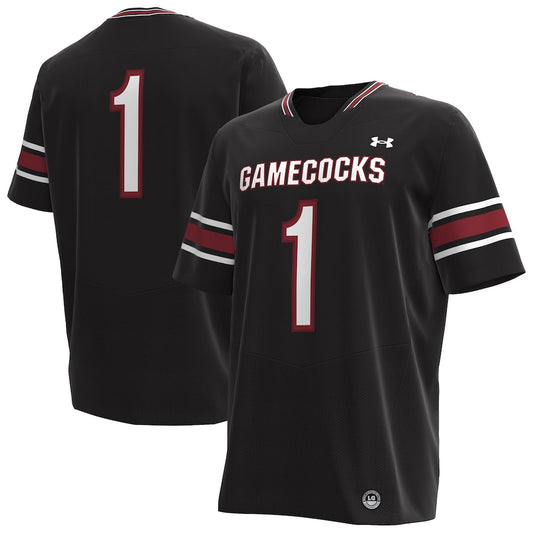 Black South Carolina Gamecocks Premier Football Jersey - retro stitched football jersey for Black South fans