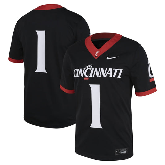 #1 Black CINC Untouchable Football Jersey rtj college 190