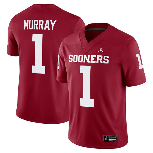 Jordan Brand Kyler Murray Crimson Oklahoma Sooners Game Jersey - retro stitched jersey jersey for Jordan Brand fans