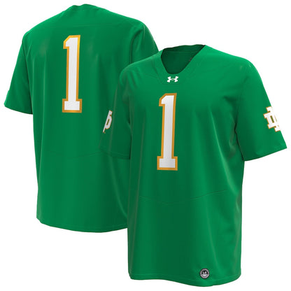 Kelly Green Notre Dame Fighting Irish Premier Football Jersey - retro stitched football jersey for Kelly Green fans