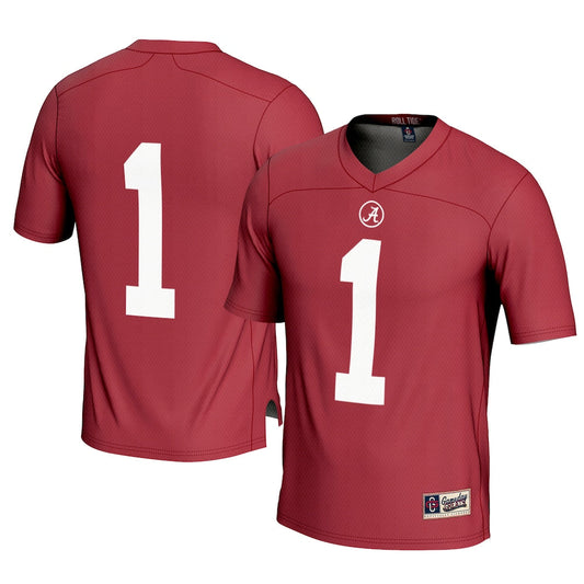 Gameday Greats 1 Crimson Alabama Crimson Tide Football Jersey - retro stitched football jersey for Gameday Greats fans
