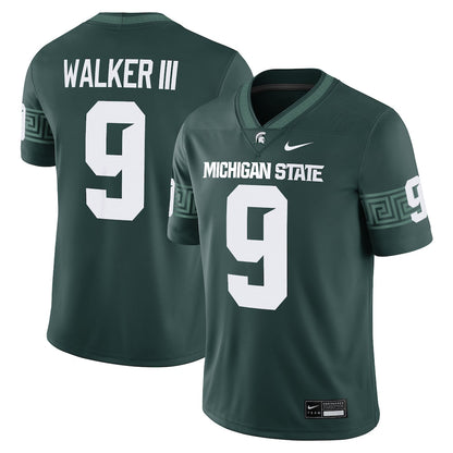 Kenneth Walker Iii Green Michigan State Spartans Alumni Game Jersey - retro stitched jersey jersey for Kenneth Walker fans